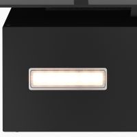 Наклонная вытяжка LENS 60 BK, черный